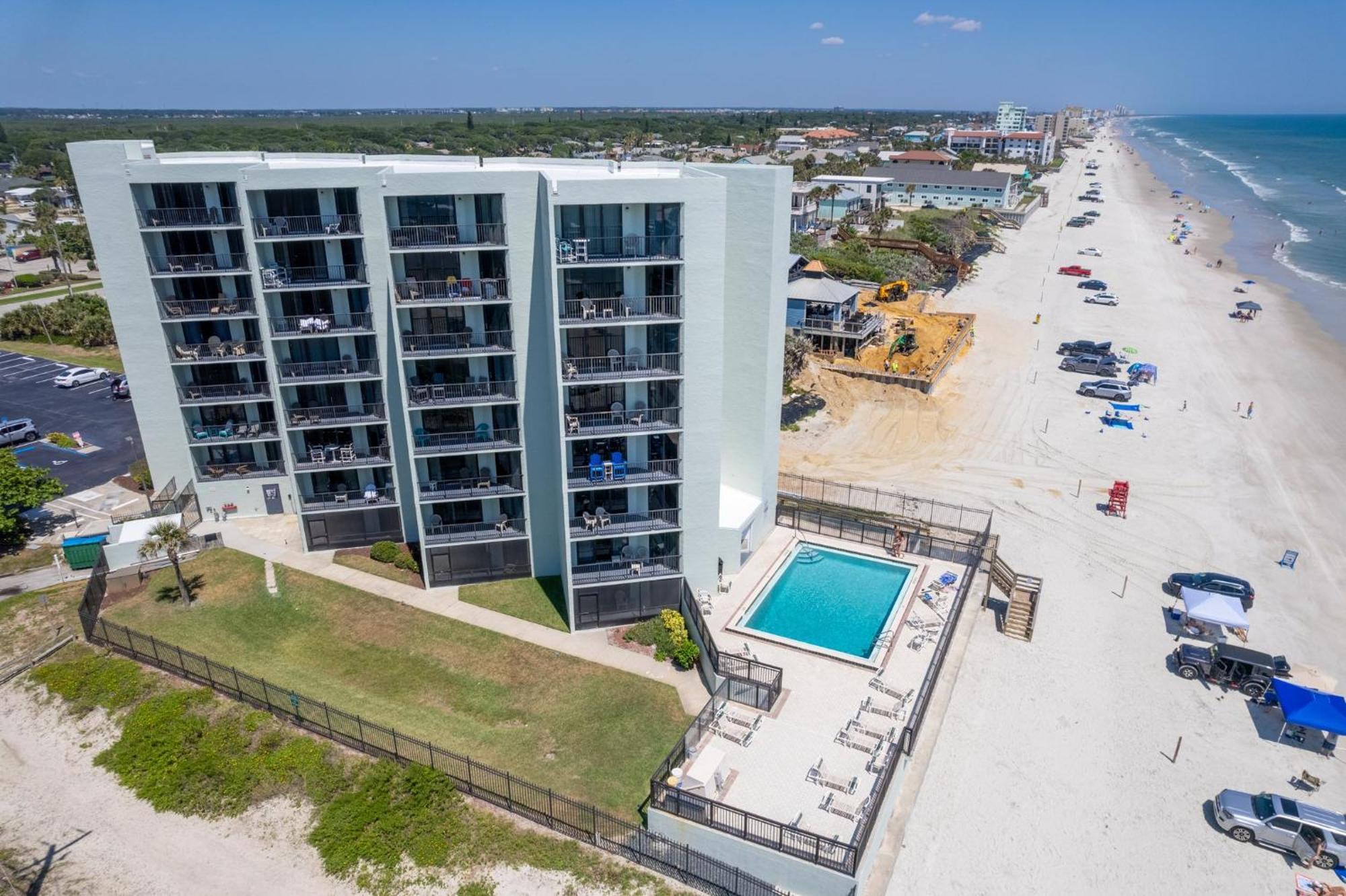 Ocean View With A Beachfront Pool At Ocean Trillium Condo ~ 702 New Smyrna Beach Exteriör bild