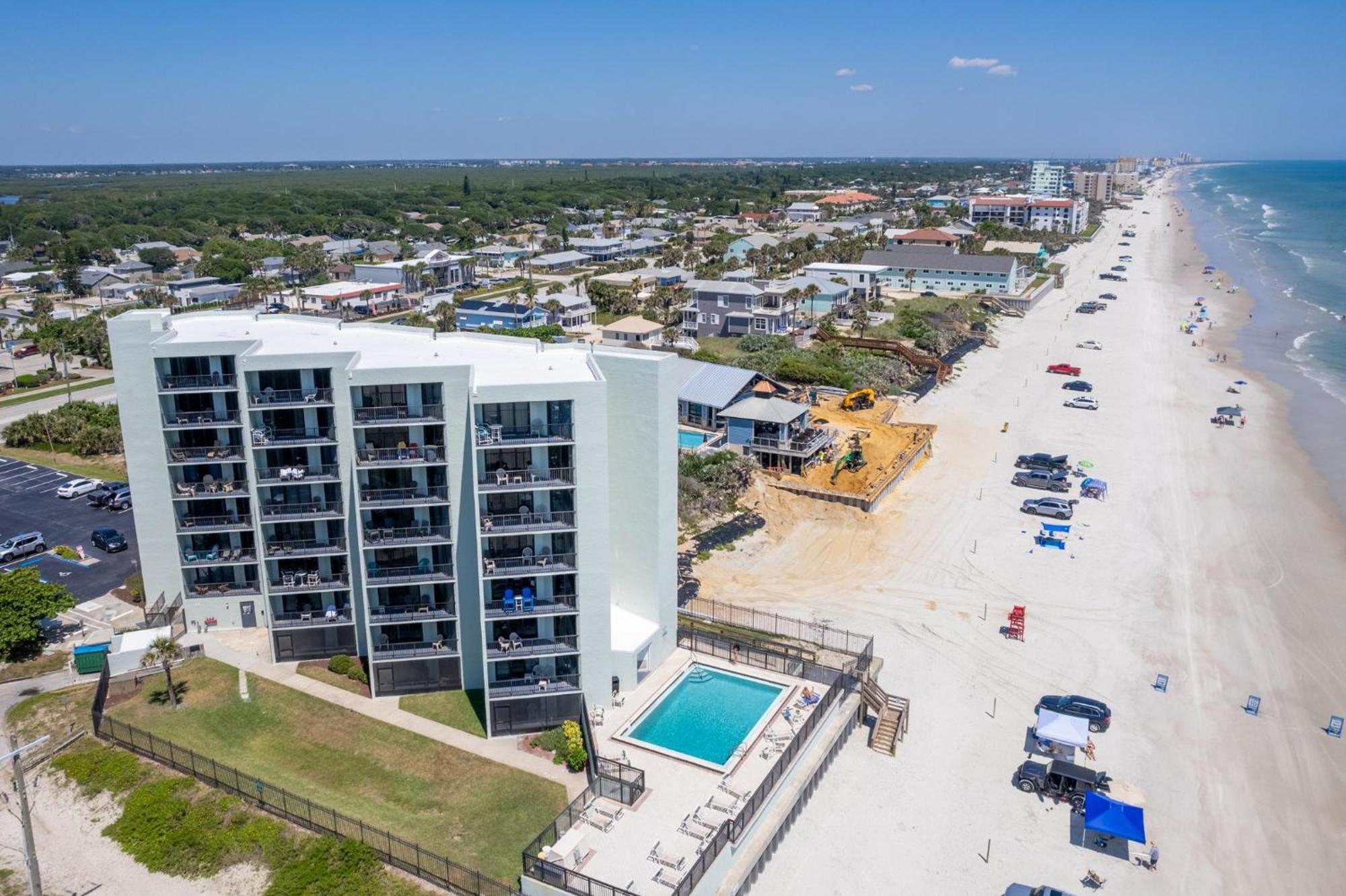 Ocean View With A Beachfront Pool At Ocean Trillium Condo ~ 702 New Smyrna Beach Exteriör bild