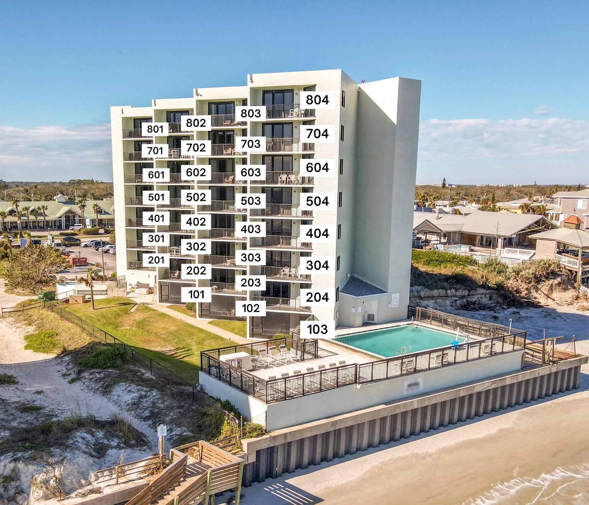 Ocean View With A Beachfront Pool At Ocean Trillium Condo ~ 702 New Smyrna Beach Exteriör bild